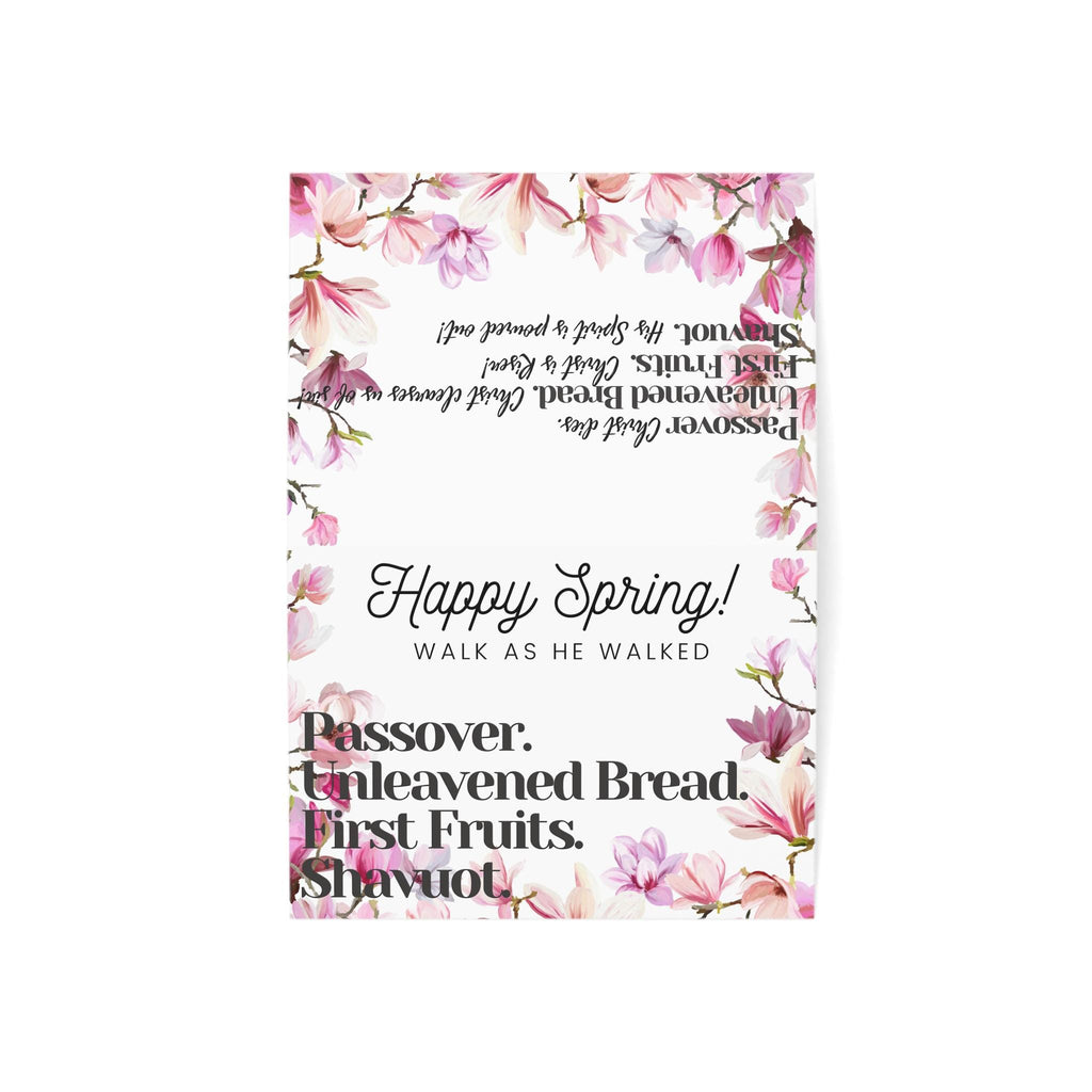 Spring Feast Cards Pink Floral (10, 30, and 50pcs)
