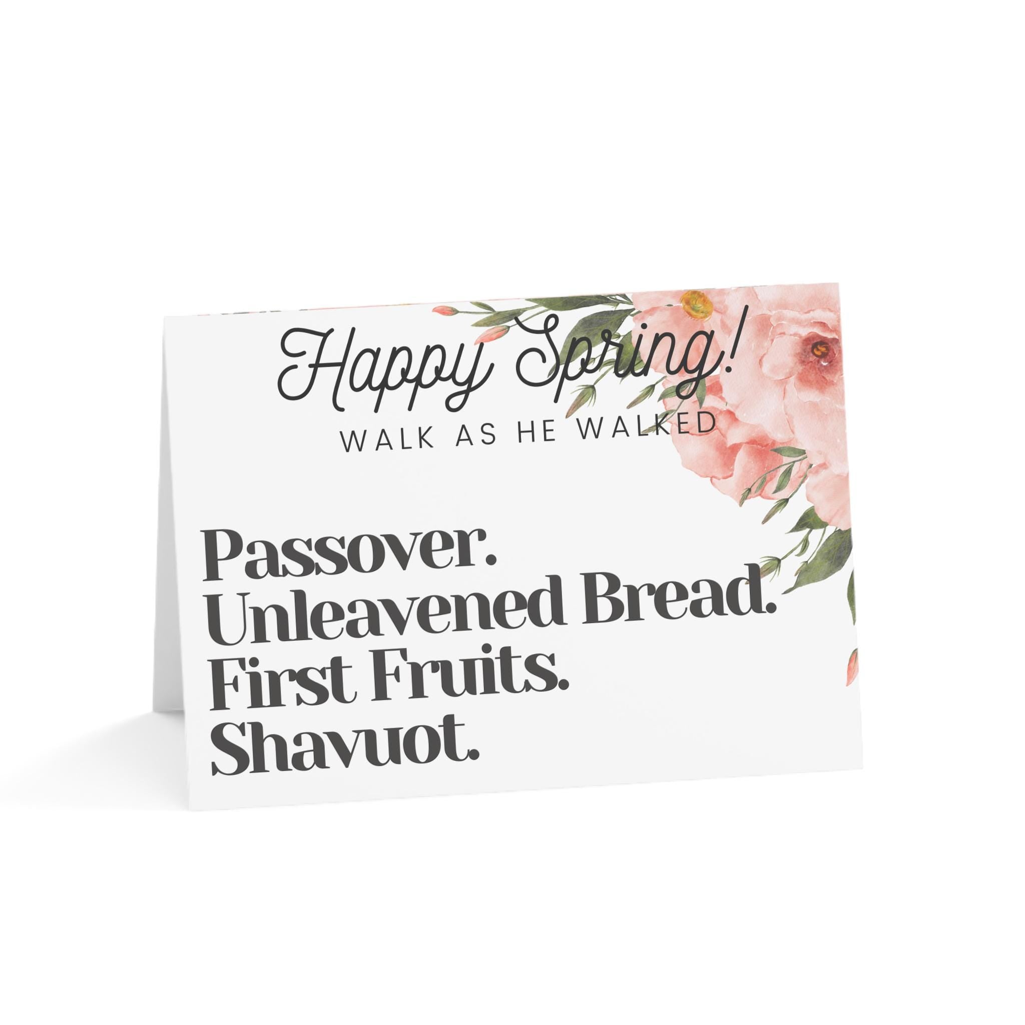 Spring Feast Cards Rose Floral (10, 30, and 50pcs)