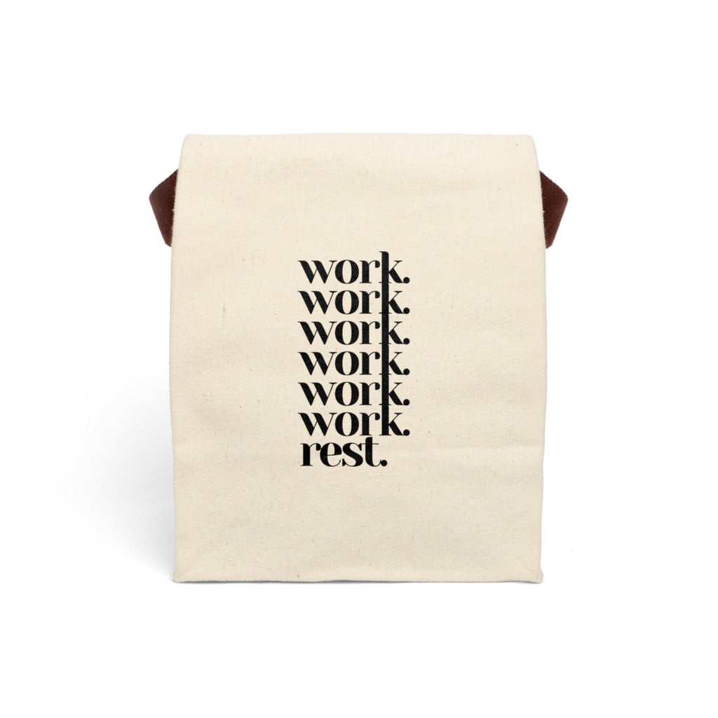 Work Canvas Lunch Bag With Strap