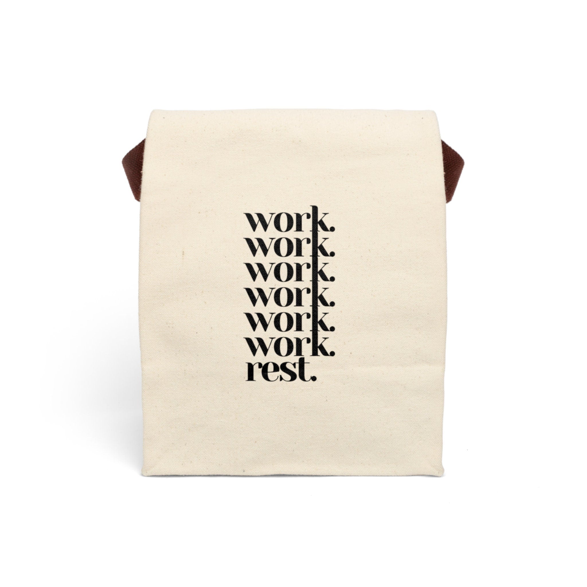 Work Canvas Lunch Bag With Strap