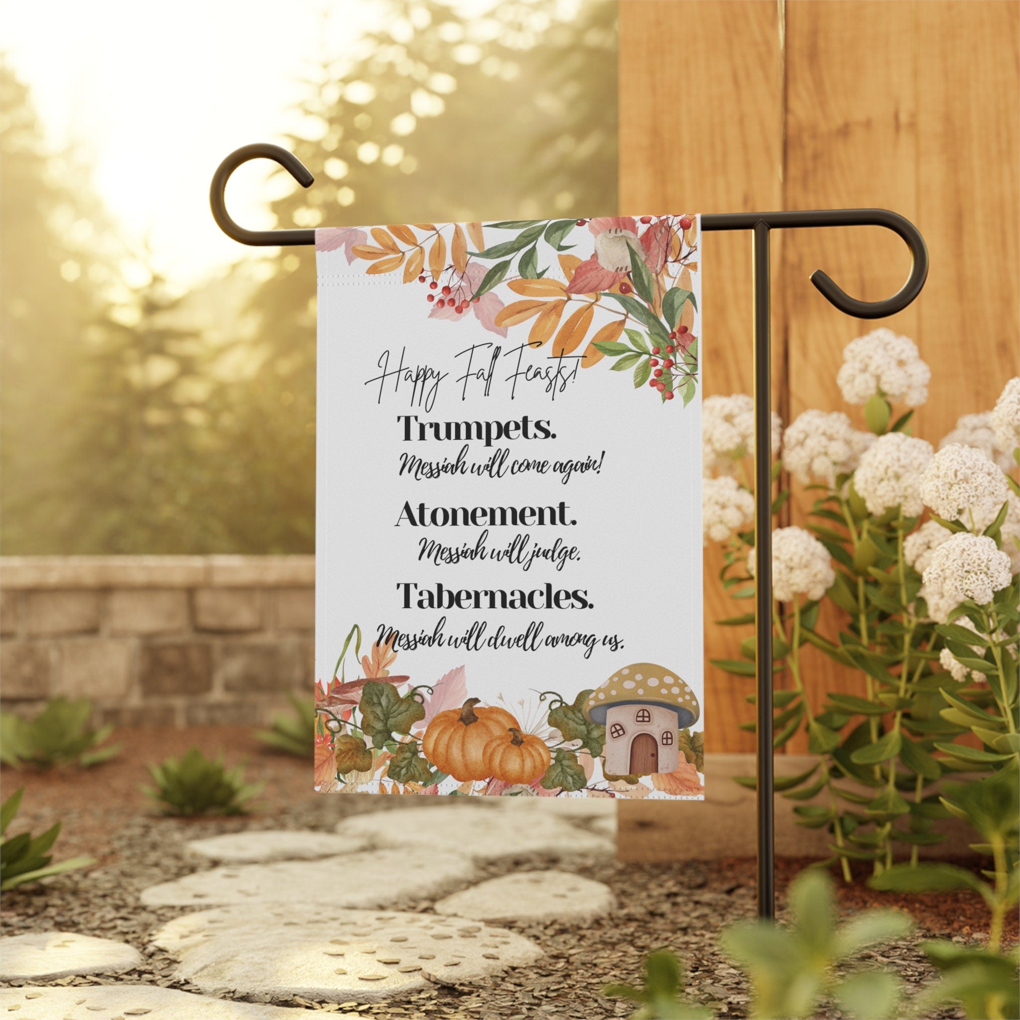 Fall Feast Wild Mushroom Garden & House Banner