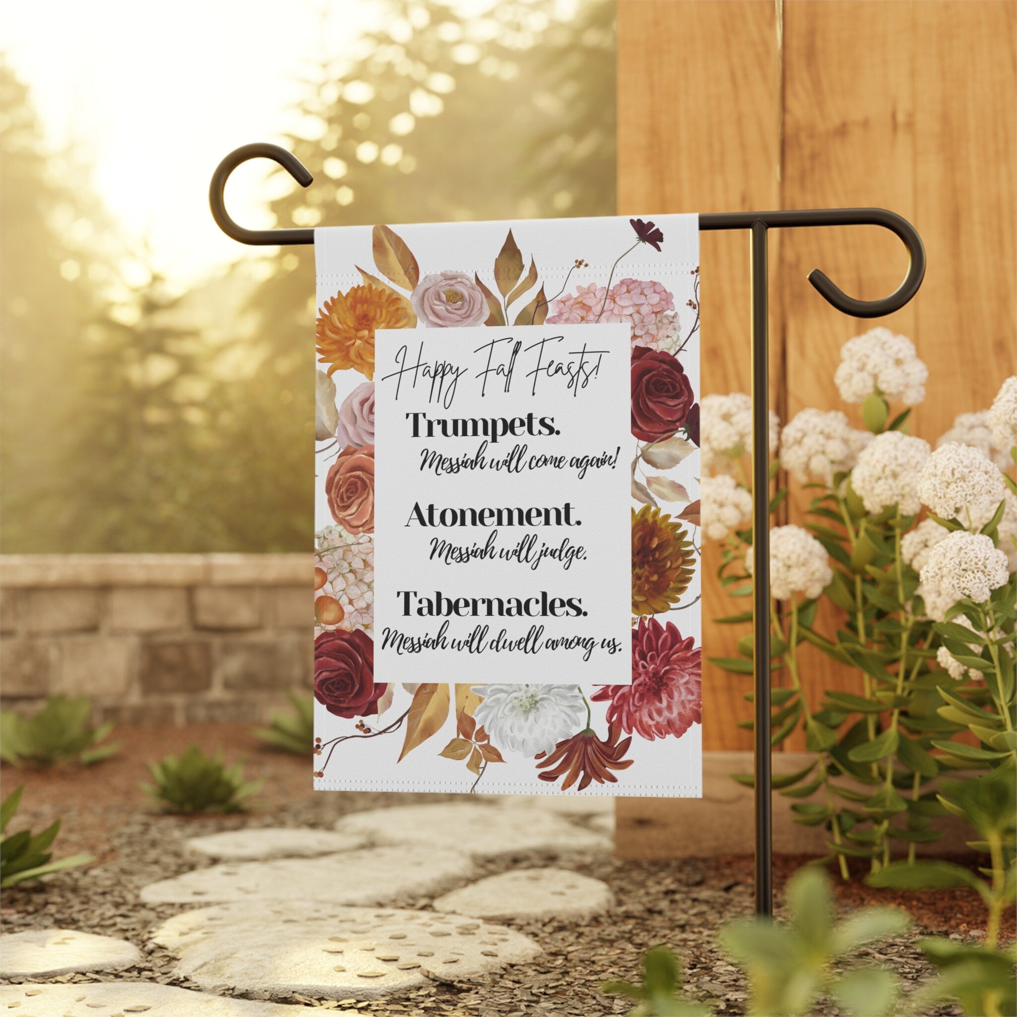 Fall Feasts Floral Garden & House Banner