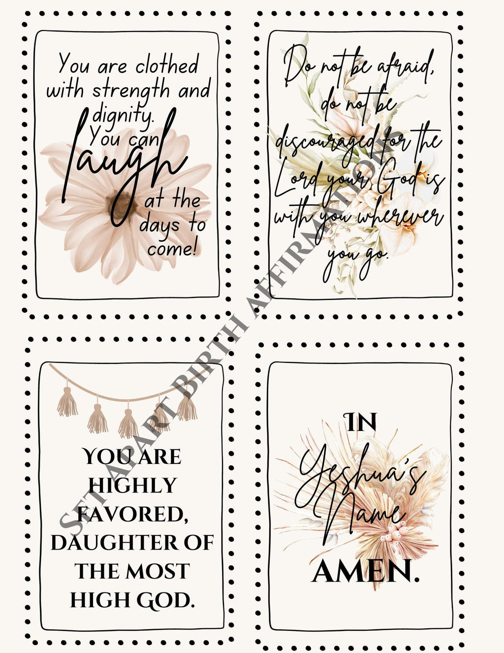 Birth Affirmations-Torah Birth- Whole Bible Believer Birth Affirmations