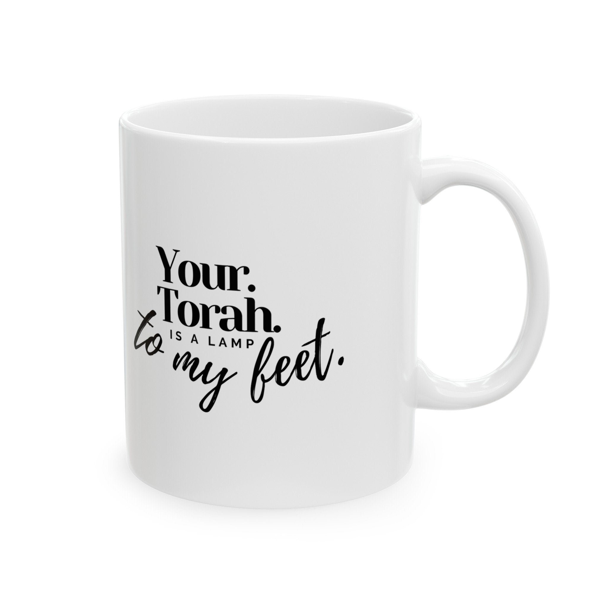 Walk As He Ceramic Mug, 11oz