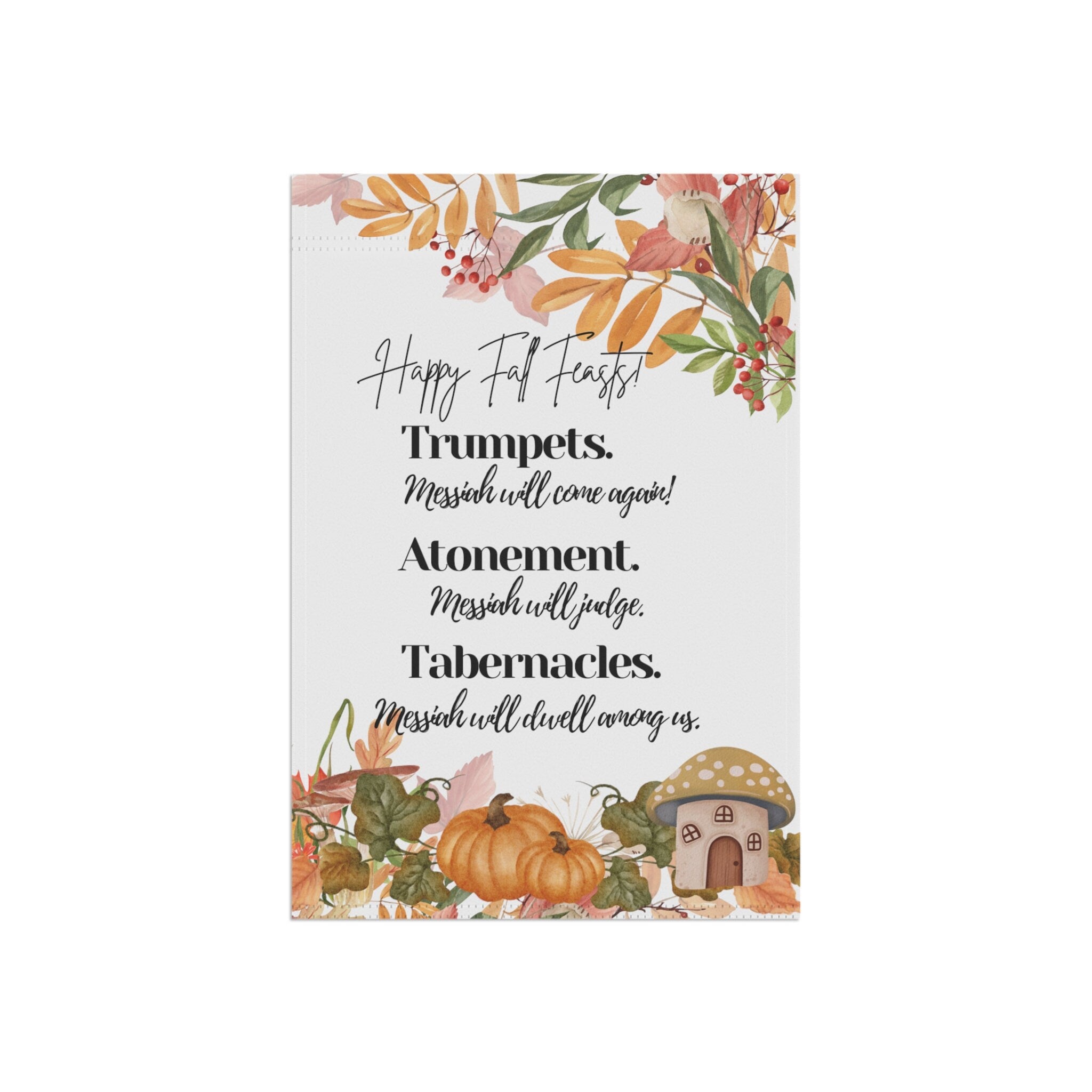 Fall Feast Wild Mushroom Garden & House Banner