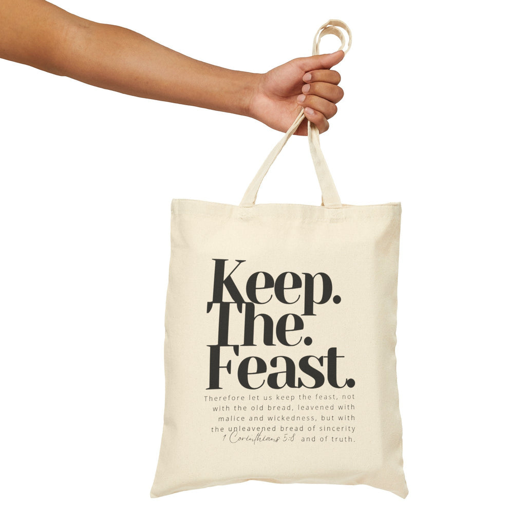 Keep the Feast Cotton Canvas Tote Bag