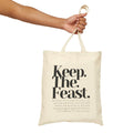 Keep the Feast Cotton Canvas Tote Bag