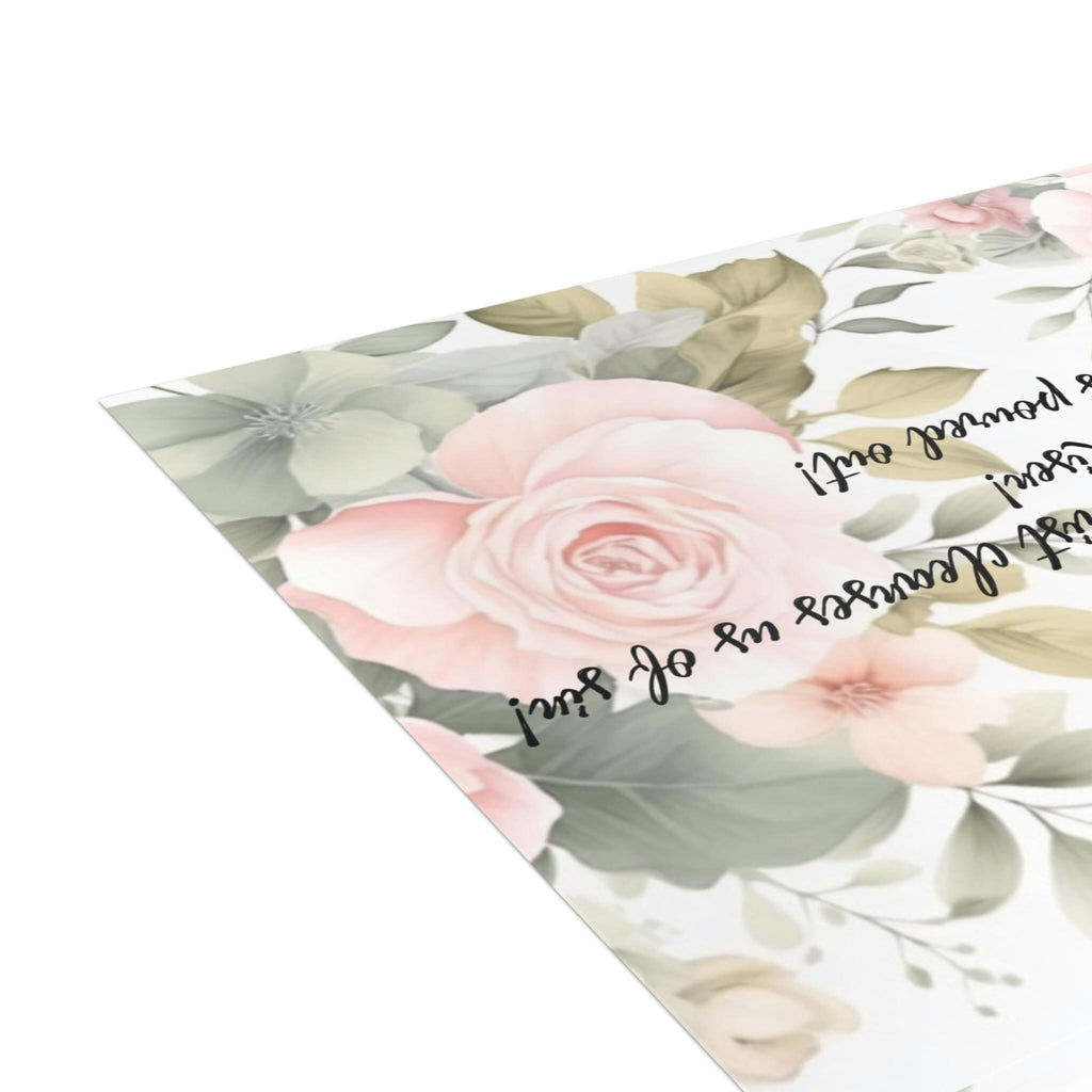 Spring Feast Cards Green Floral (10, 30, and 50pcs)