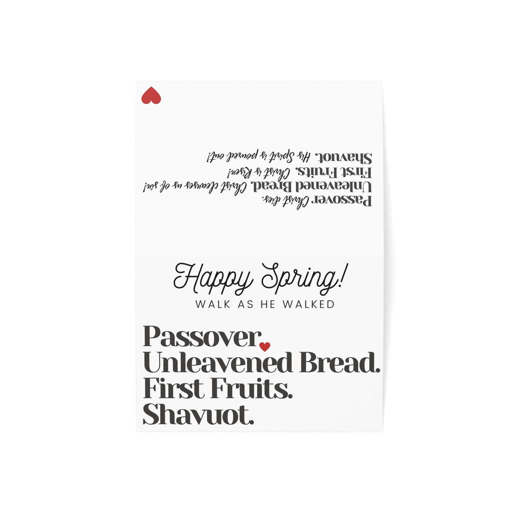Spring Feast Cards Heart (10, 30, and 50pcs)