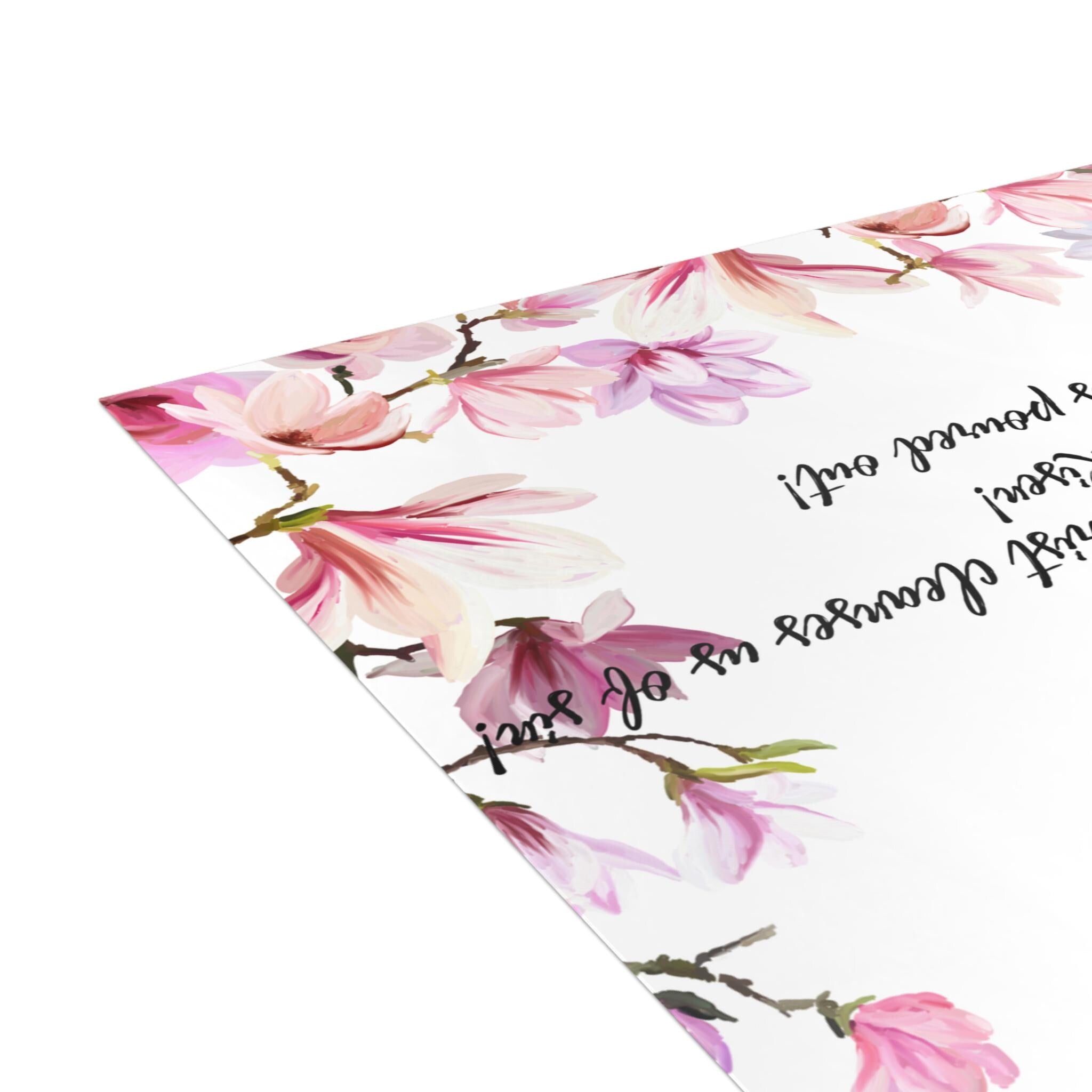 Spring Feast Cards Pink Floral (10, 30, and 50pcs)