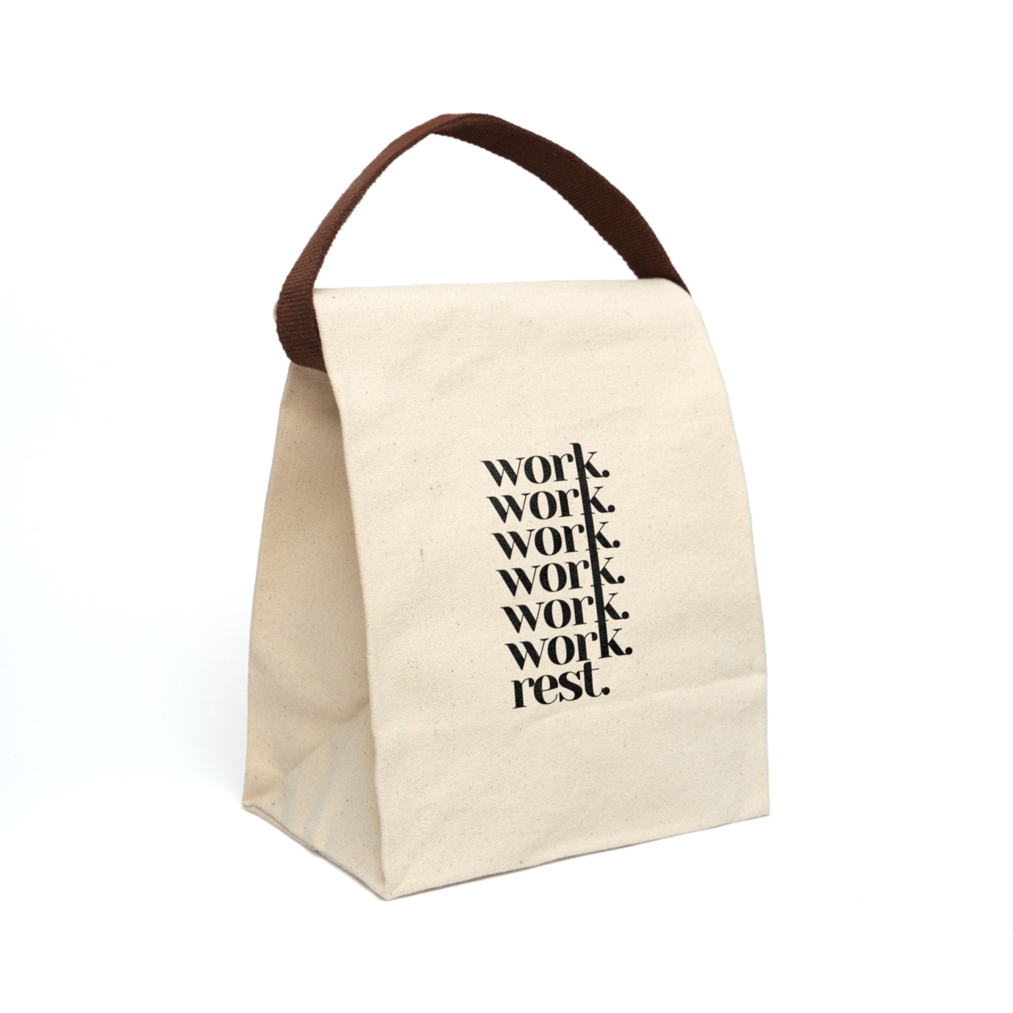 Work Canvas Lunch Bag With Strap