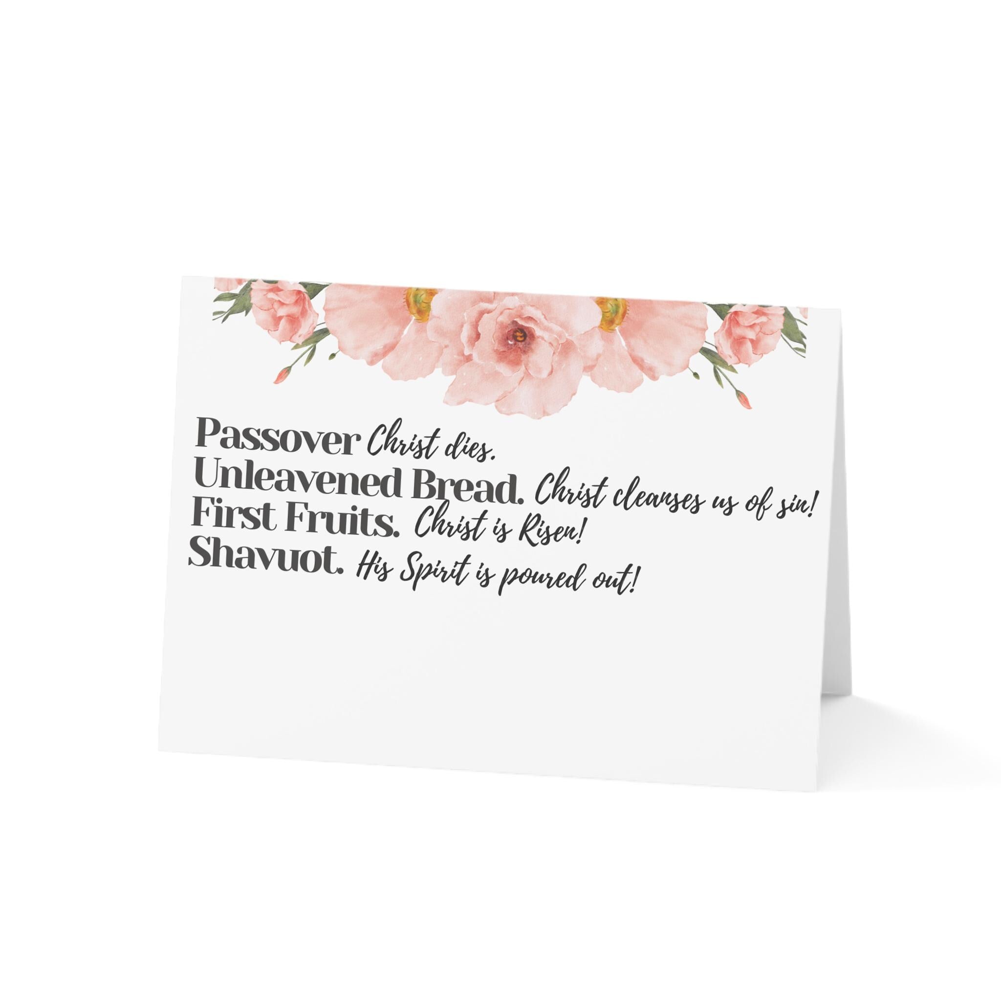 Spring Feast Cards Rose Floral (10, 30, and 50pcs)