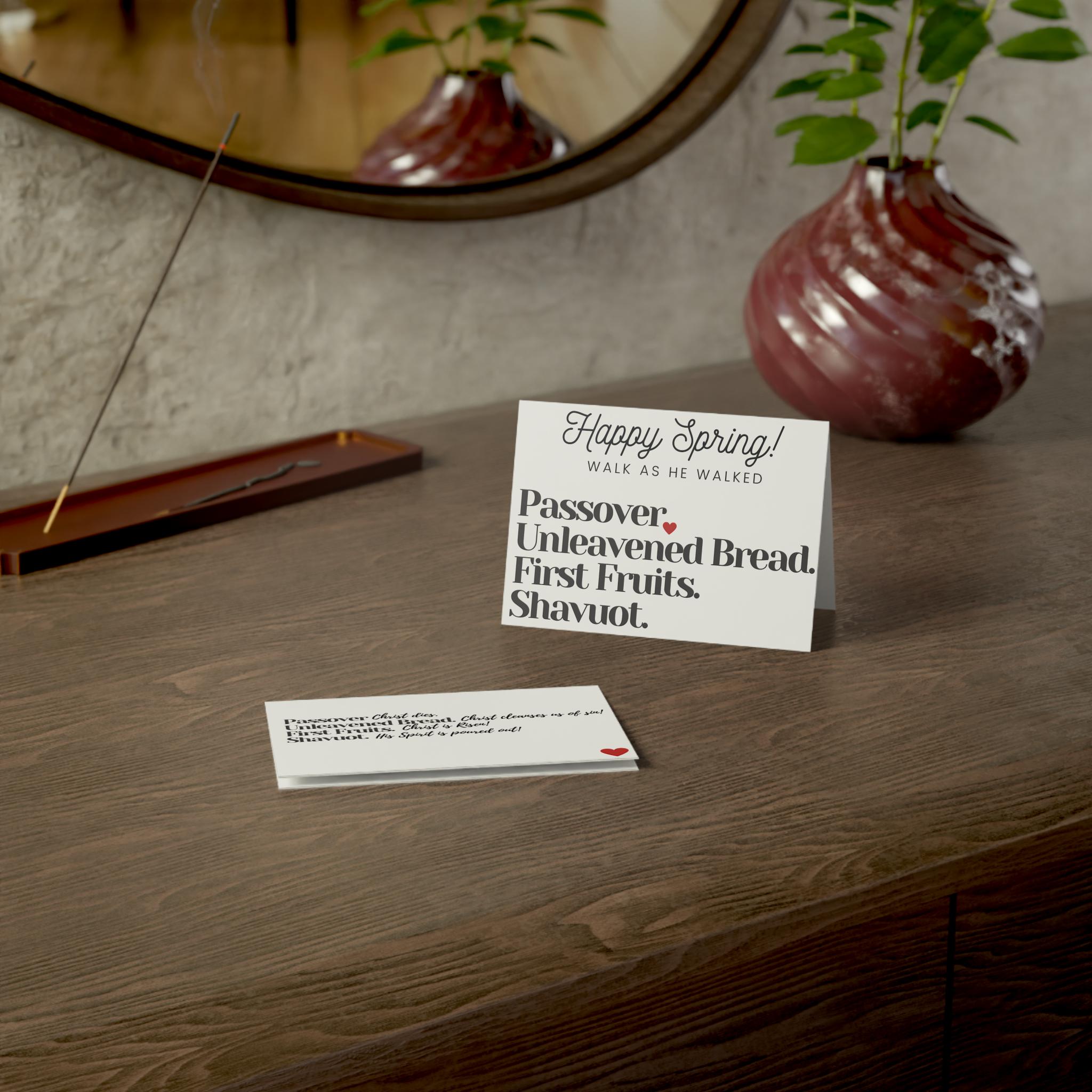 Spring Feast Cards Heart (10, 30, and 50pcs)