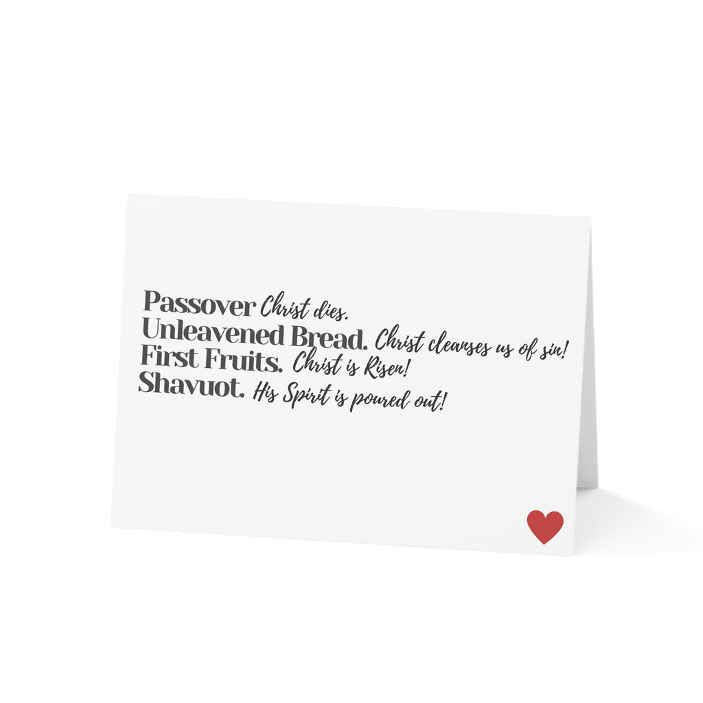 Spring Feast Cards Heart (10, 30, and 50pcs)