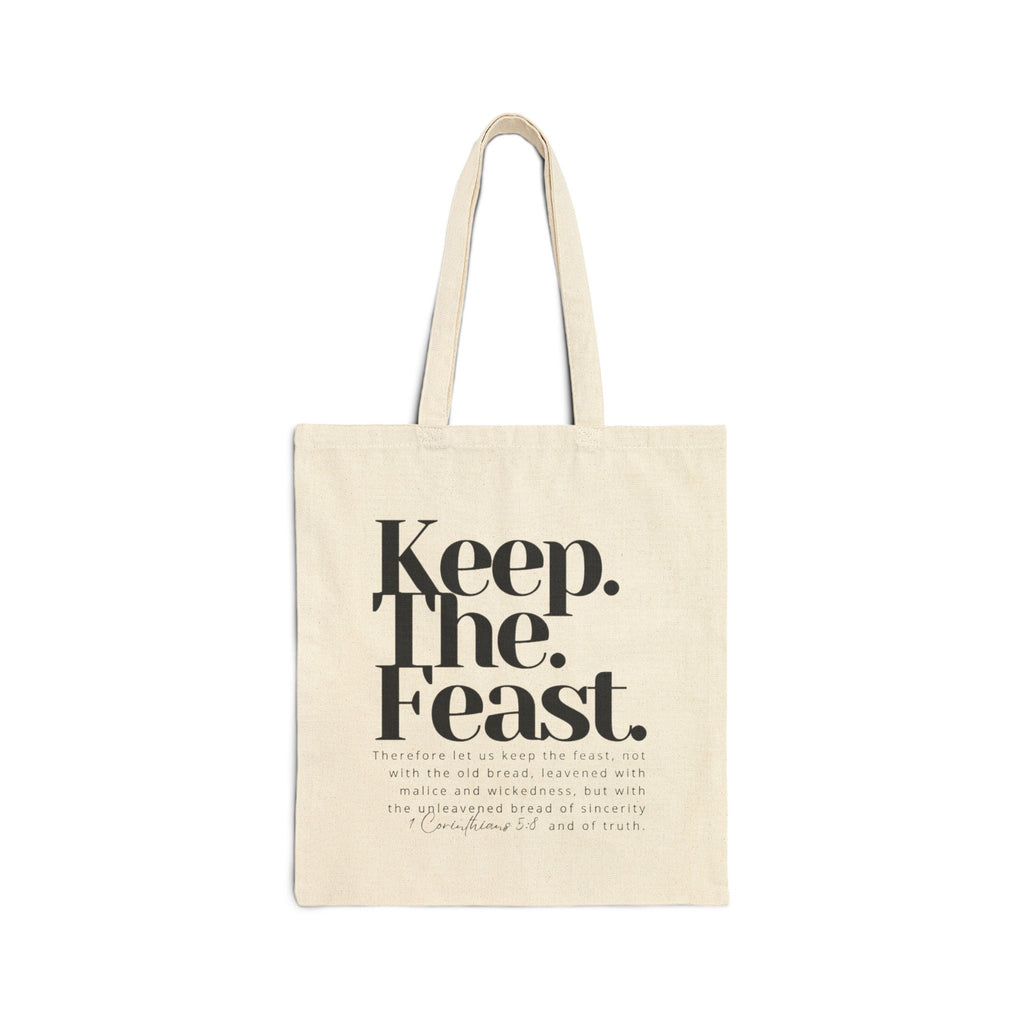 Keep the Feast Cotton Canvas Tote Bag