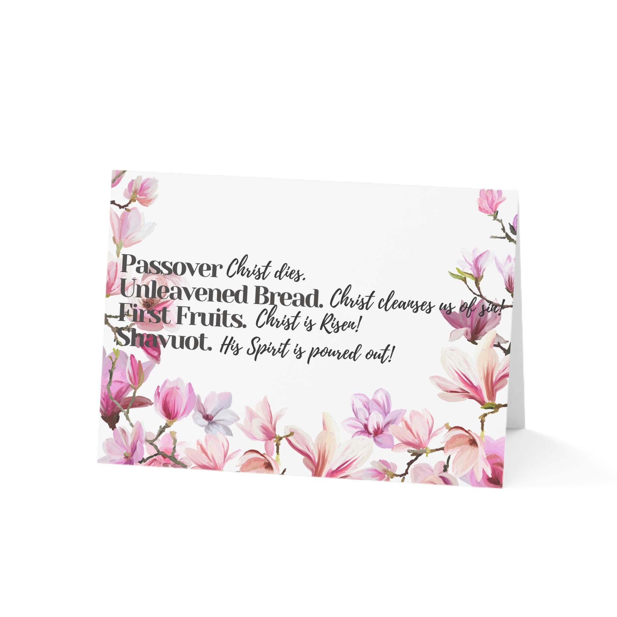 Spring Feast Cards Pink Floral (10, 30, and 50pcs)