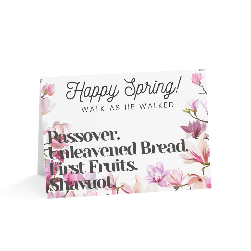 Spring Feast Cards Pink Floral (10, 30, and 50pcs)
