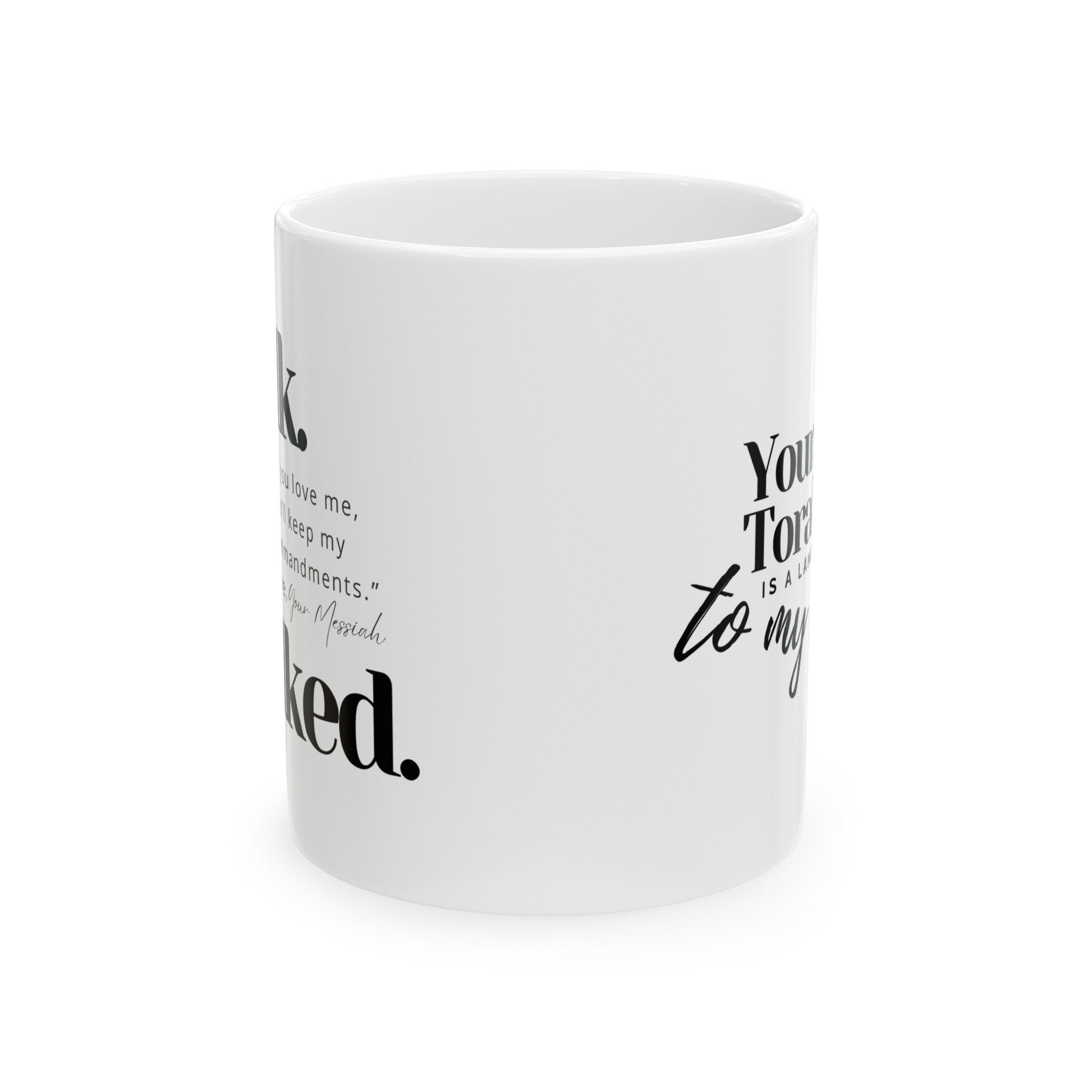 Walk As He Ceramic Mug, 11oz