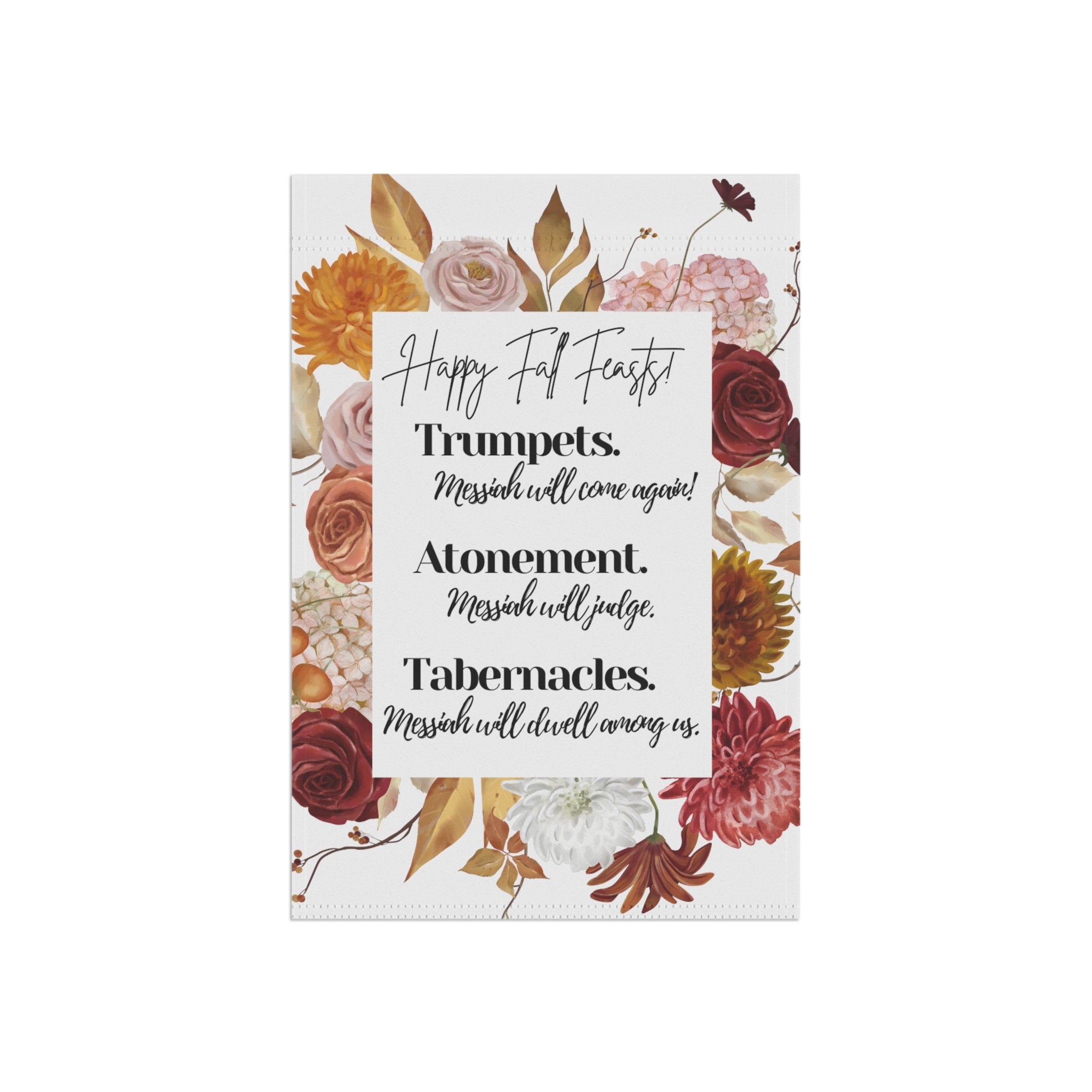 Fall Feasts Floral Garden & House Banner