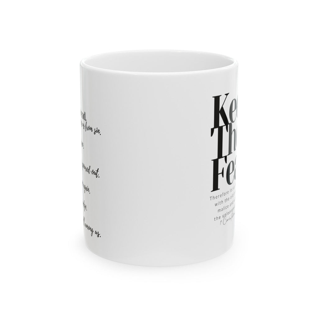 Keep the Feast Ceramic Mug, 11oz