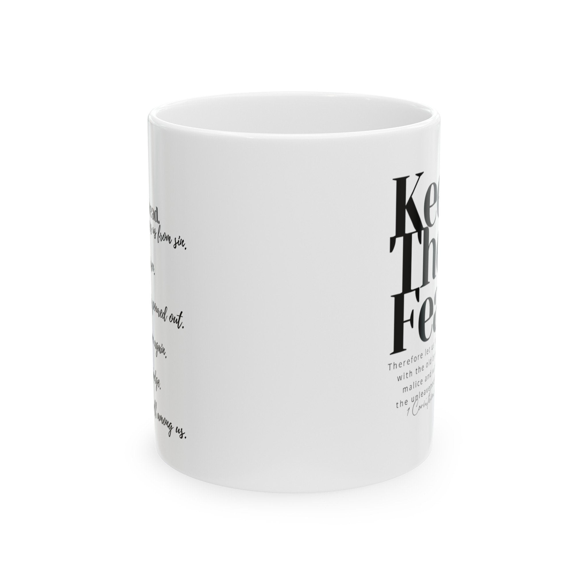 Keep the Feast Ceramic Mug, 11oz